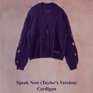 NWT - Official Taylor Swift Speak Now Cardigan - XS/S